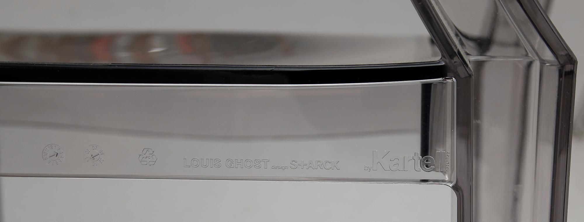 KARMSTOLAR, 1 par, "Louis Ghost", Philippe Starck för Kartell, 1900-/2000-tal.
