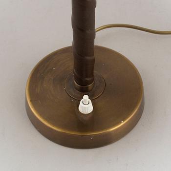 A 1940's brass table lamp.