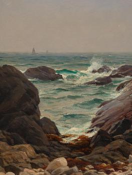 Berndt Lindholm, Waves against the cliffs.