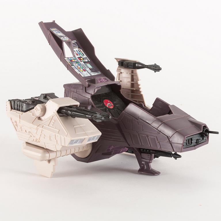 STAR WARS, AT-ST, Speeder bike samt Droids Side Gunner i svensksålda kartonger, 1983-85.