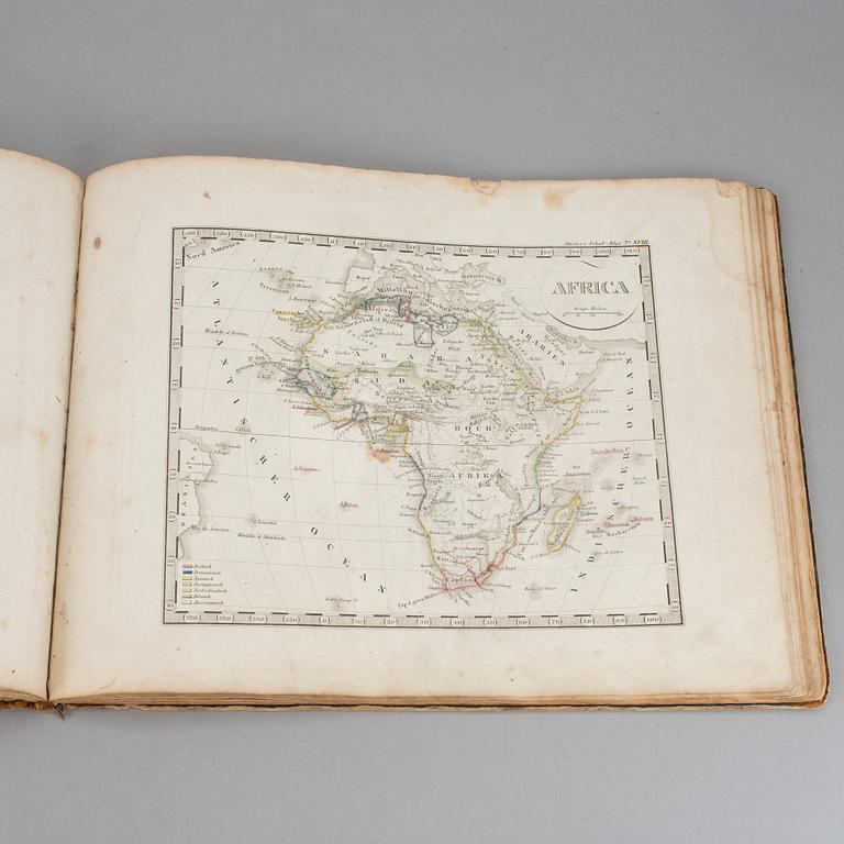 ATLAS, "Stieler´s Schul-Atlas", 1800-talets mitt.