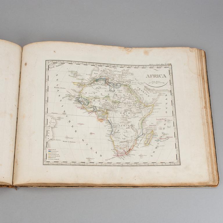 ATLAS, "Stieler´s Schul-Atlas", 1800-talets mitt.