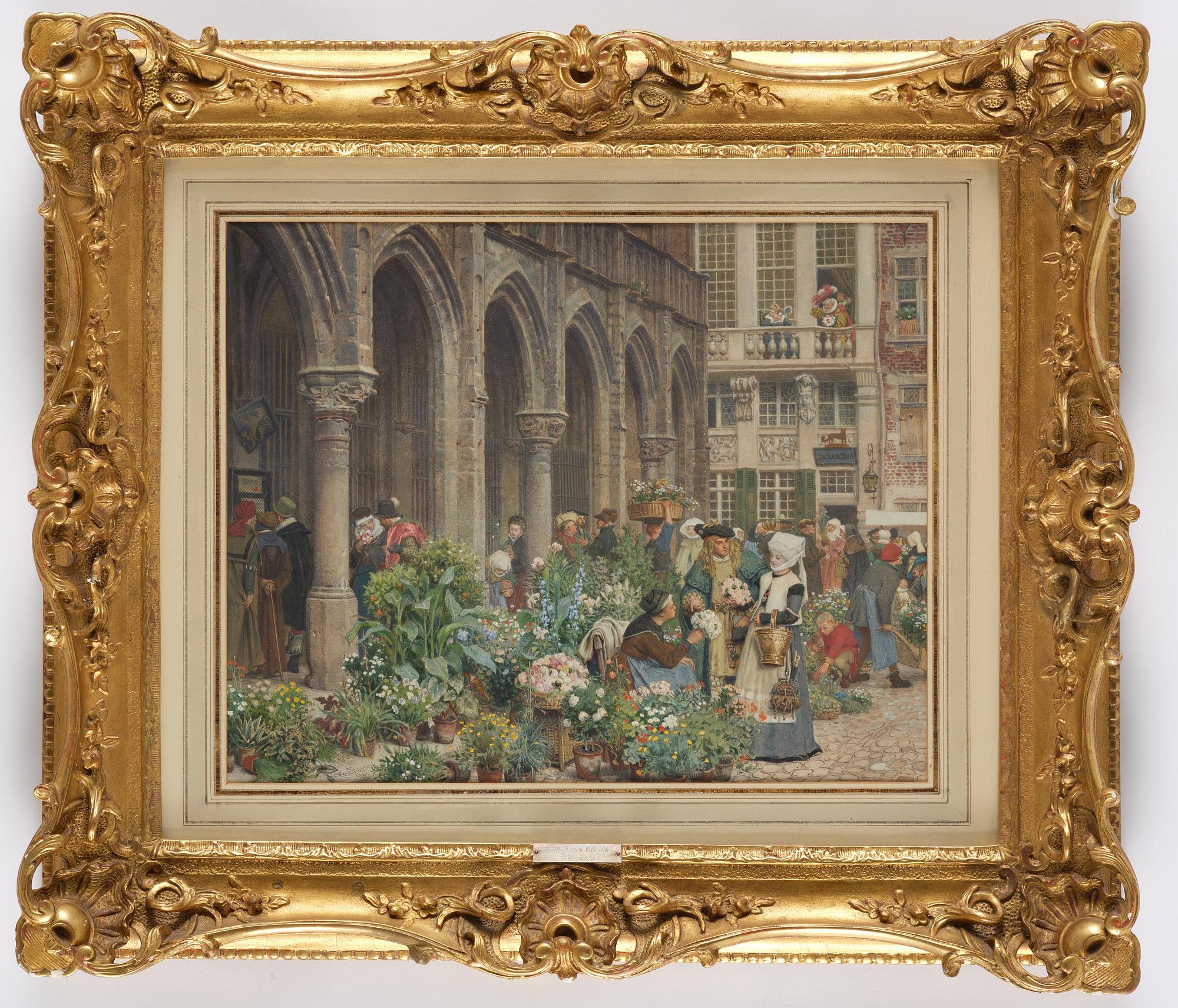 Georg von Rosen, "Blomstermarknad i Brabant 1500-talet".