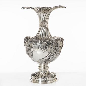 Presentation vase, silver, 20th century.