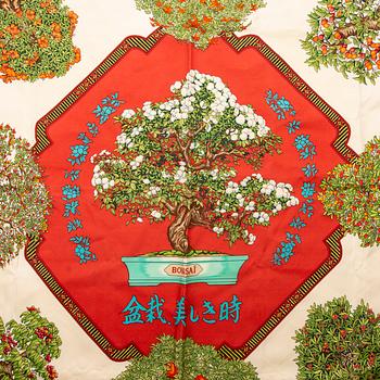 Hermès, scarf, "The Beautiful Days of Bonsai".