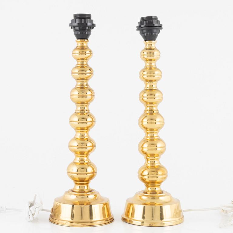 Bordslampor, ett par, nr 69, Enco, 1960-70-tal.