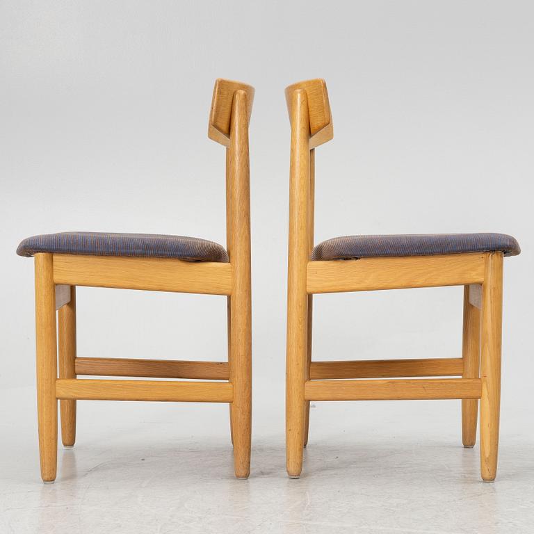 Børge Mogensen, eight "Öresund" chairs, Karl Andersson & Söner, Sweden, second half of the 20th century.