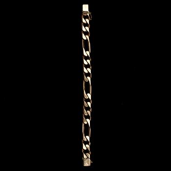 ARMBAND, guld 14 K, Italien, finska kontrollstämplar. Vikt 74 g.