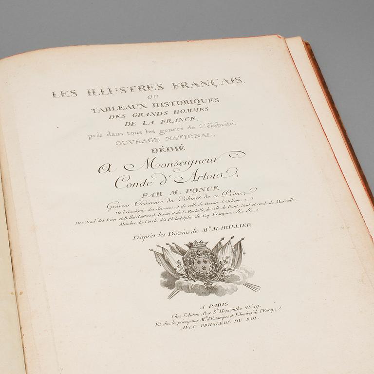 BOK. "Les Illustres Francais", Paris, 1700/1800-tal.