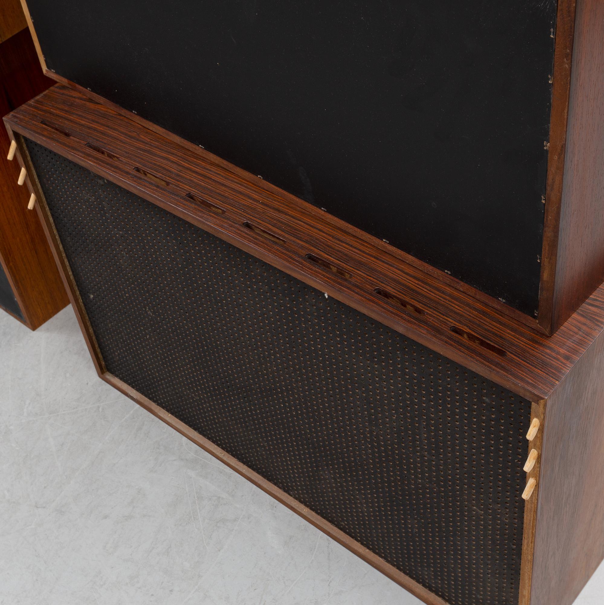 Poul Cadovius, a rosewood 'Royal System', Denmark.