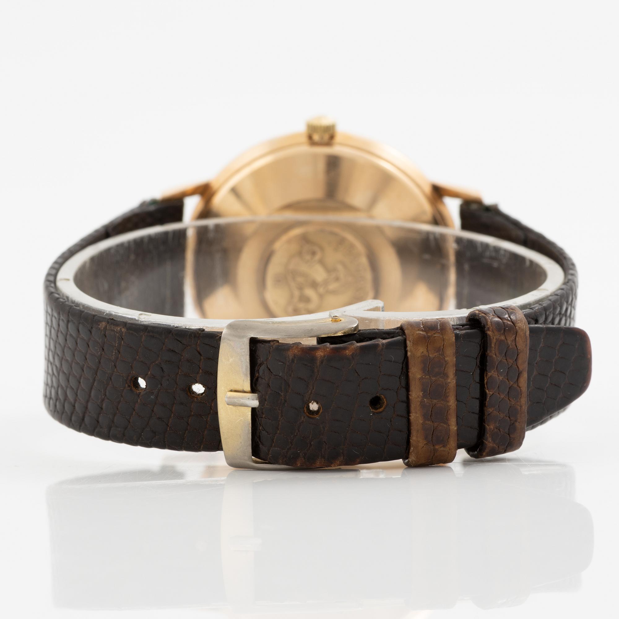 Omega, Geneve, wristwatch, 34.5 mm.