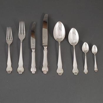 A 1940's 53 pcs 'Disa' silver Cutlery set MGAB.