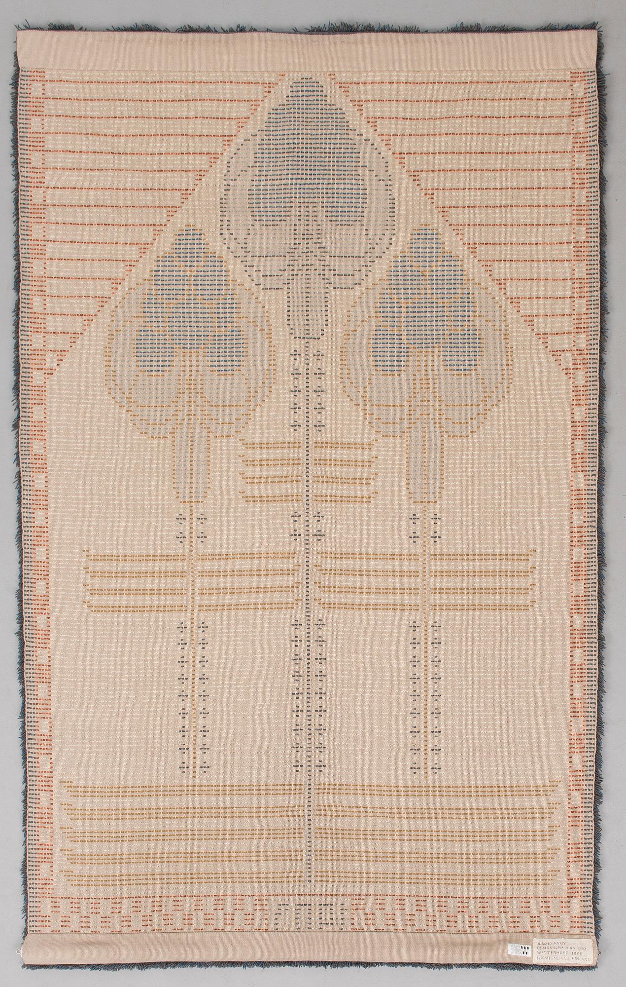 ILMA HIRN, RYA, "Jugend", Wetterhoff, Tavastehus 1986. Ca 210x140 cm.