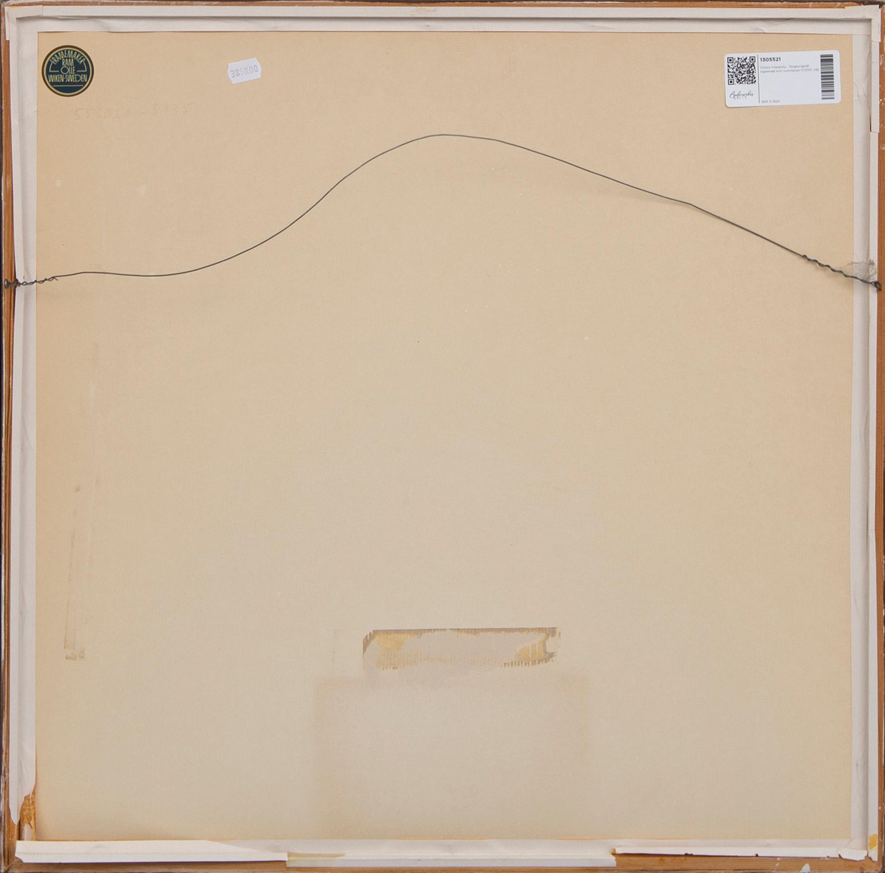 Victor Vasarely,  färgserigrafi signerad och numrerad 17/250.