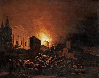 Egbert Lievensz van der Poel, The City in flames.