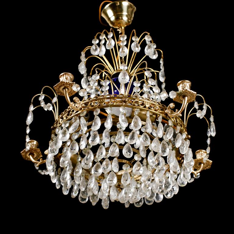 LJUSKRONA, empirestil, 1900-talets andra hälft, höjd ca 45 cm.
