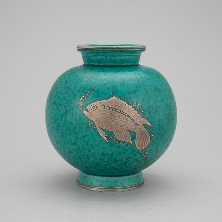 WILHELM KÅGE, vas, stengods, "Argenta", Gustavsberg 1947.