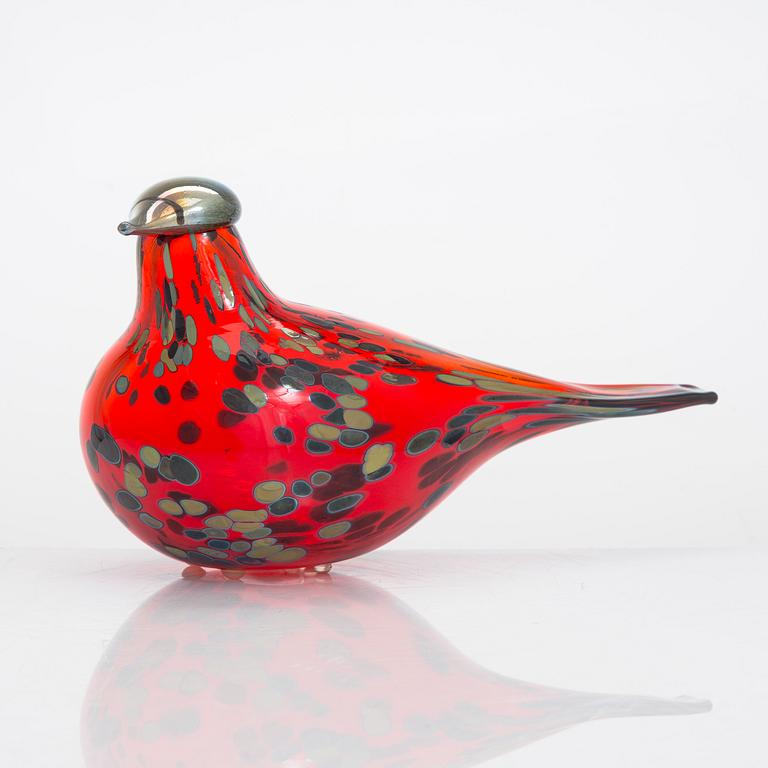 Oiva Toikka, A glass bird, signed O. Toikka Nuutajärvi.