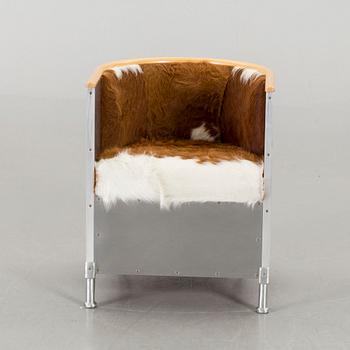 MATS THESELIUS, "Aluminium chair", Källemo,  formgiven 1990.