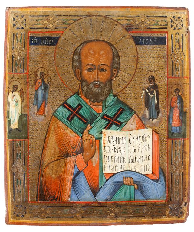 IKON, tempera på pannå, Ryssland, sannolikt 1800-tal.