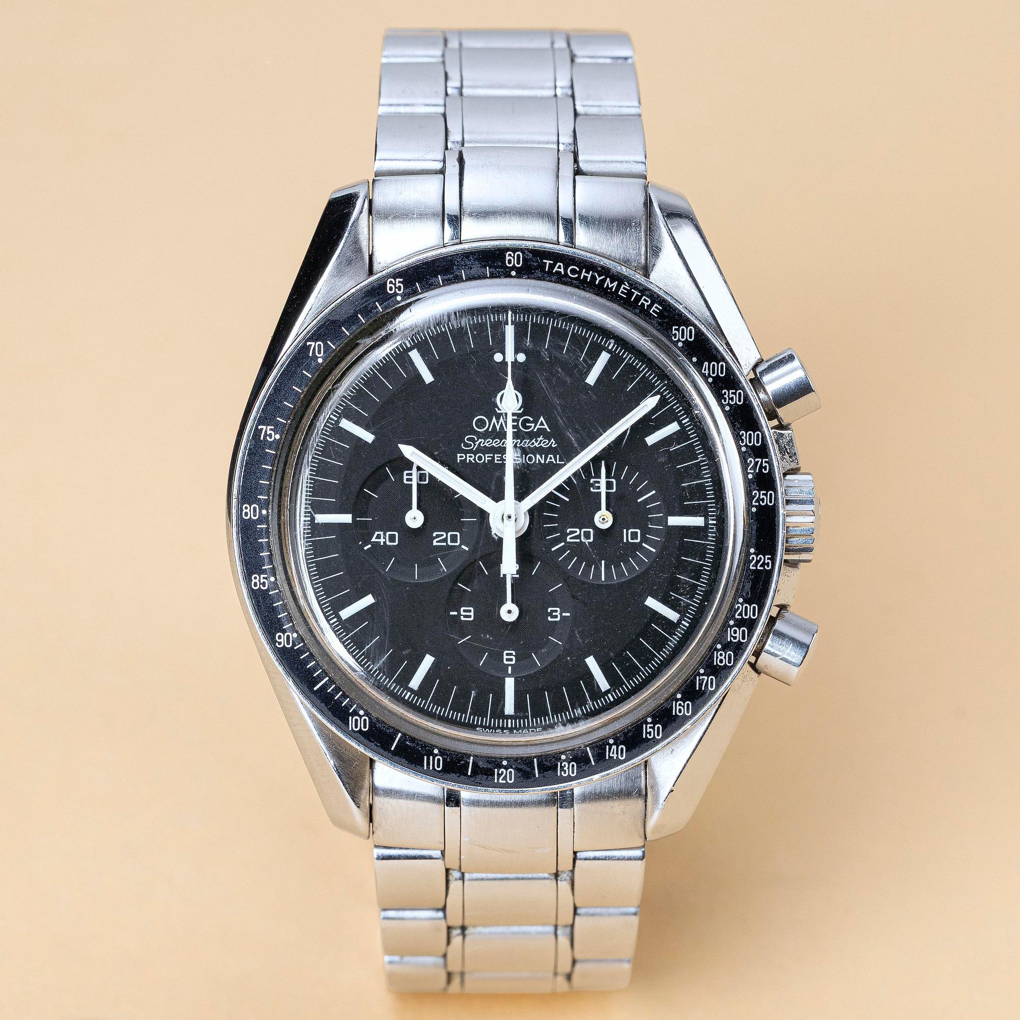 Omega, Speedmaster, Moonwatch, Professional, “Hesalite Sandwich”, ca 2003.