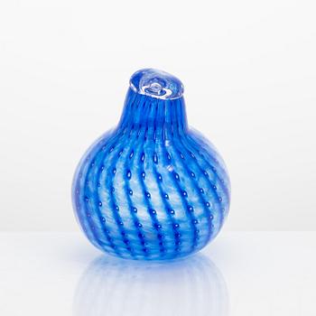 Oiva Toikka, a glass bird, signed O. Toikka Nuutajärvi Stora Enso oyj. Iittala 2008.