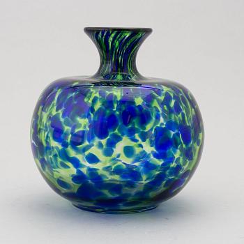 A glass vase by Bengt Edenfalk for Skruf, second half of the 20th Century.