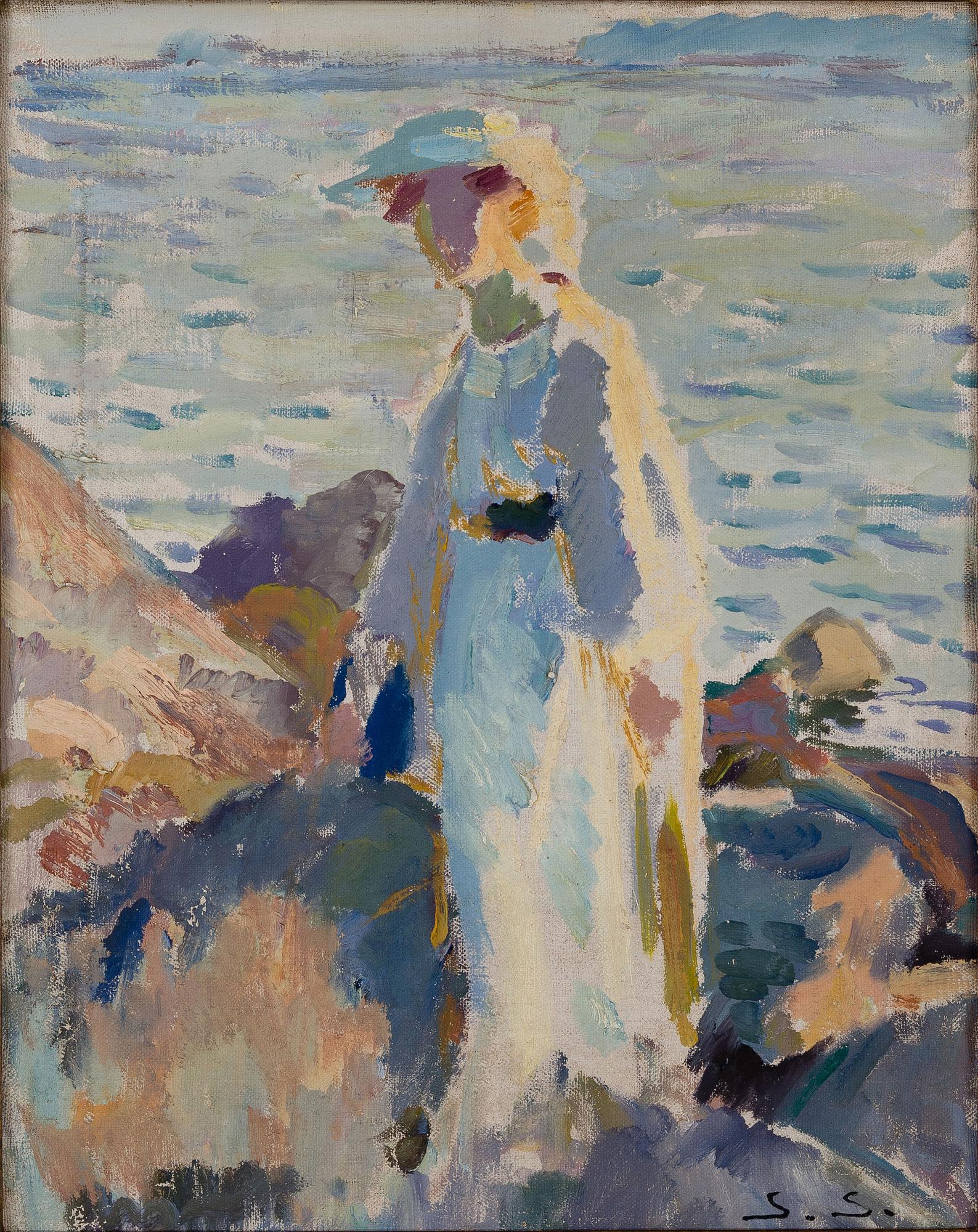 SANTERI SALOKIVI, KVINNA I SOLEN.