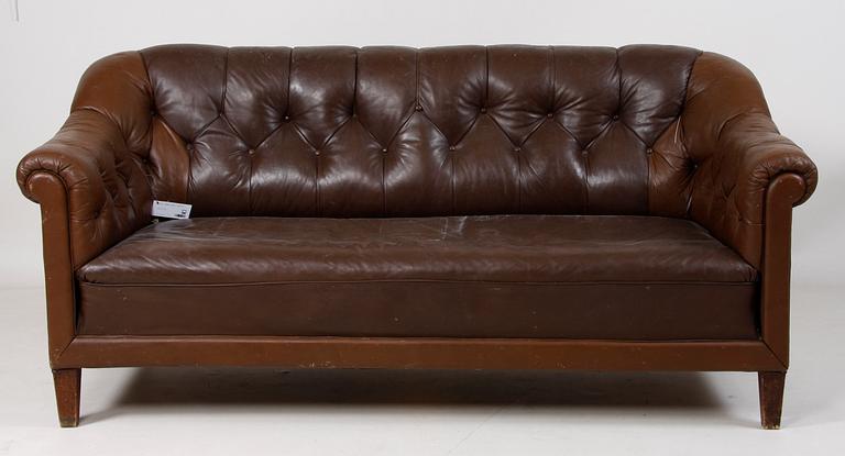 SOFFA, skinn, 1900-tal.