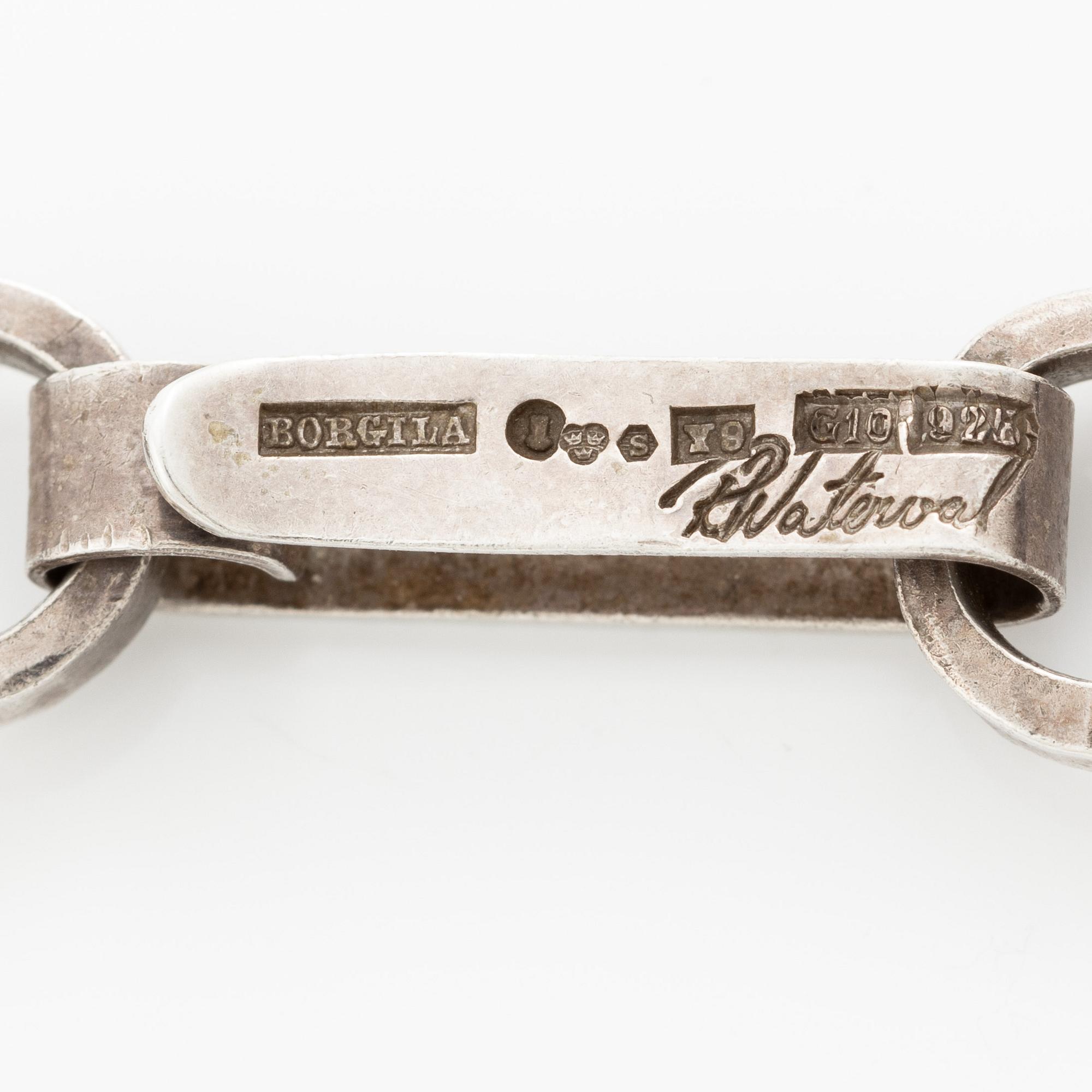 Atelier Borgila, necklace, silver, links.