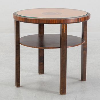 A Swedish Grace inlaid coffee table, 1930's.