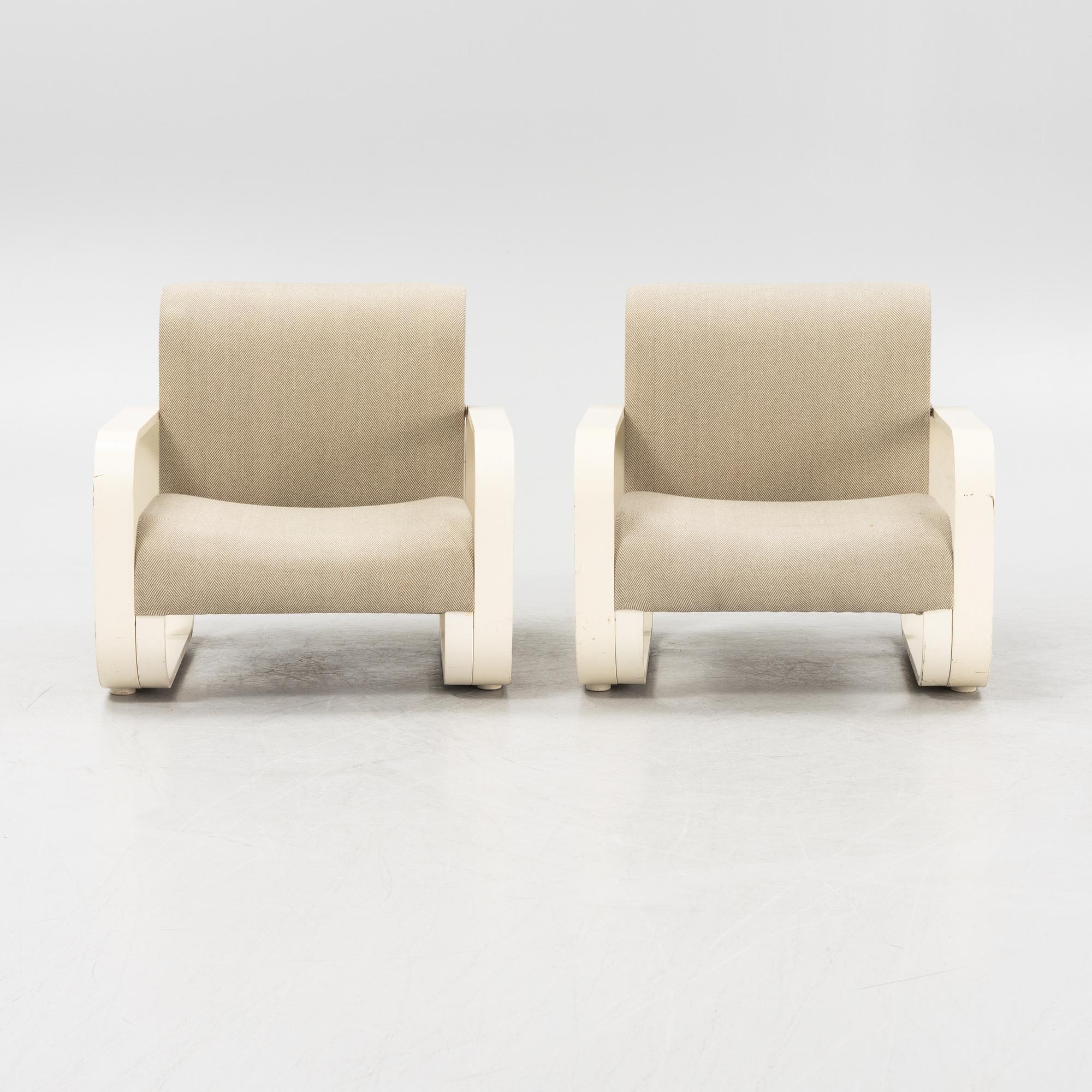 Jan Bocan, a pair of armchairs, second half of the 20th centruy.