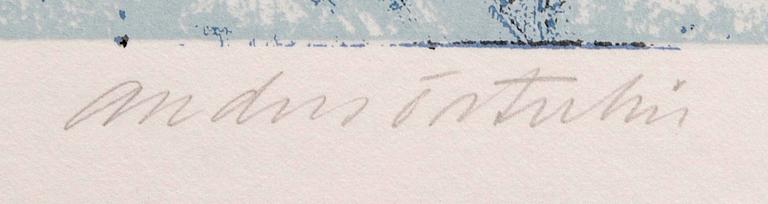 Anders Österlin, two serigraphs signed särtryck 1/1.