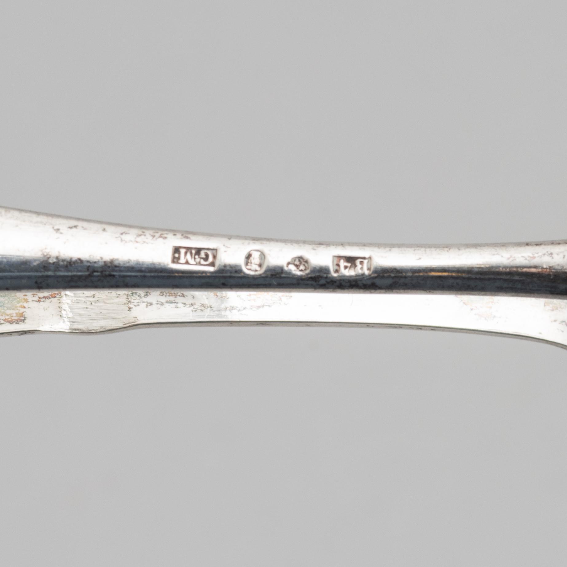 Three silver tongs, Sweden and Denmark, 1834-1923.