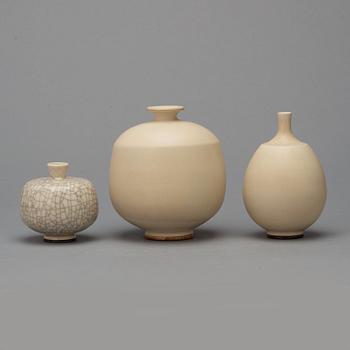 Berndt Friberg, Vaser, 3 st, Gustavsbergs studio 1972-77.