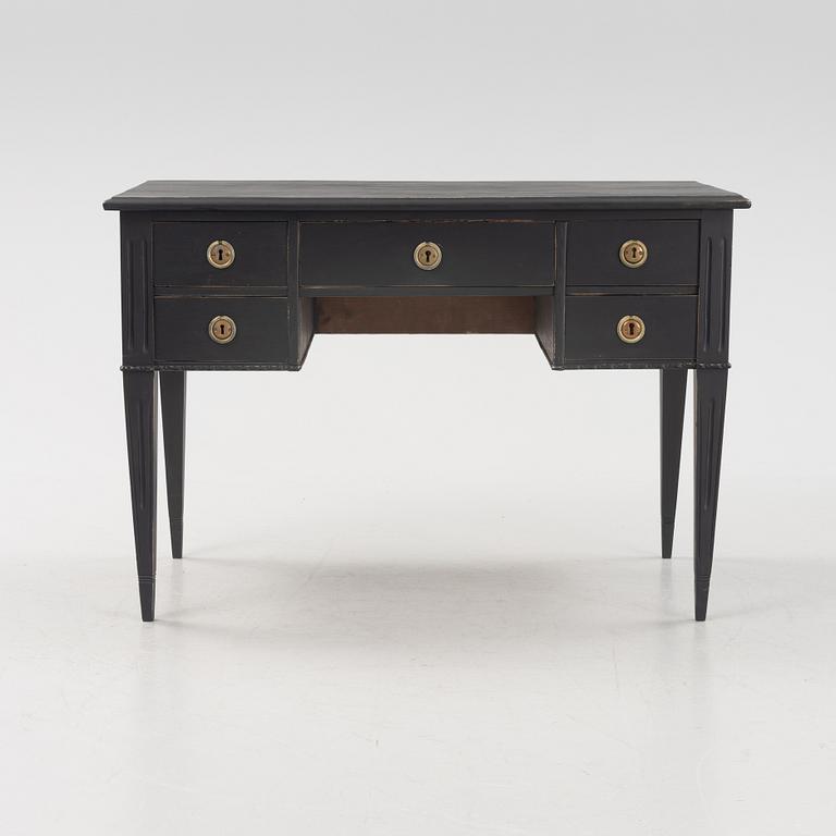 A Gustavian style painted desk, early 20th Century.