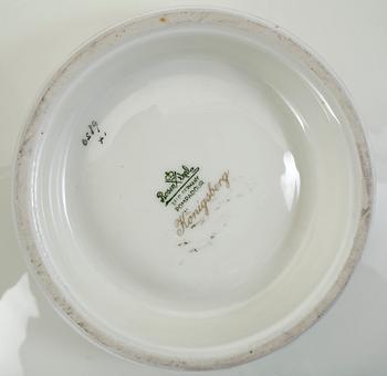 SKÅL på FOT samt FAT, porslin, "Pompadour", Rosenthal, Königsberg, Tyskland, 1900-talets mitt.