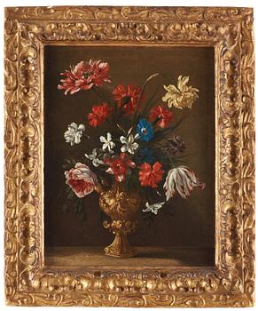 798. Mario Nuzzi (Mario dei Fiori) Circle of, Still life carnations, roses and tulips.