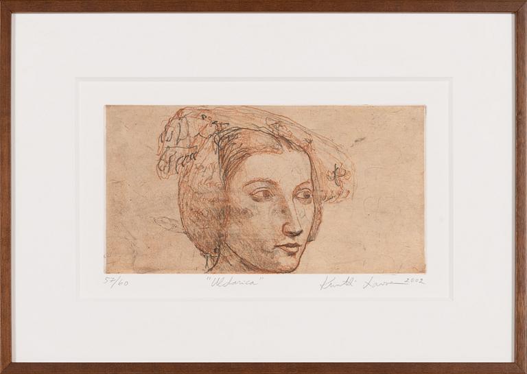 Kuutti Lavonen, soft-ground, aquatint, signed and dated 2002, numbered 57/60.