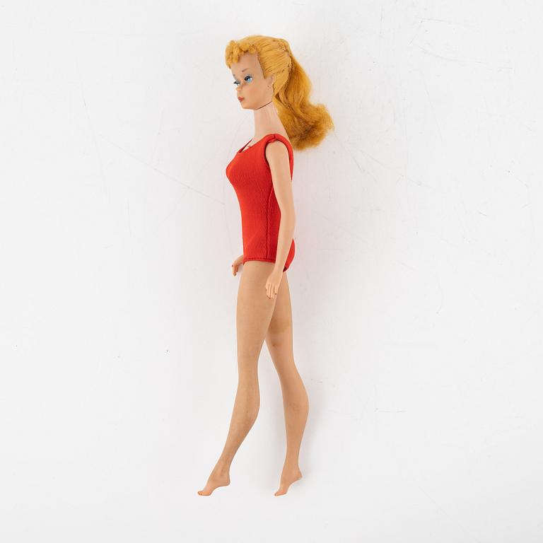 Barbie, doll, vintage "No. 4, Ponytail", Mattel 1960.