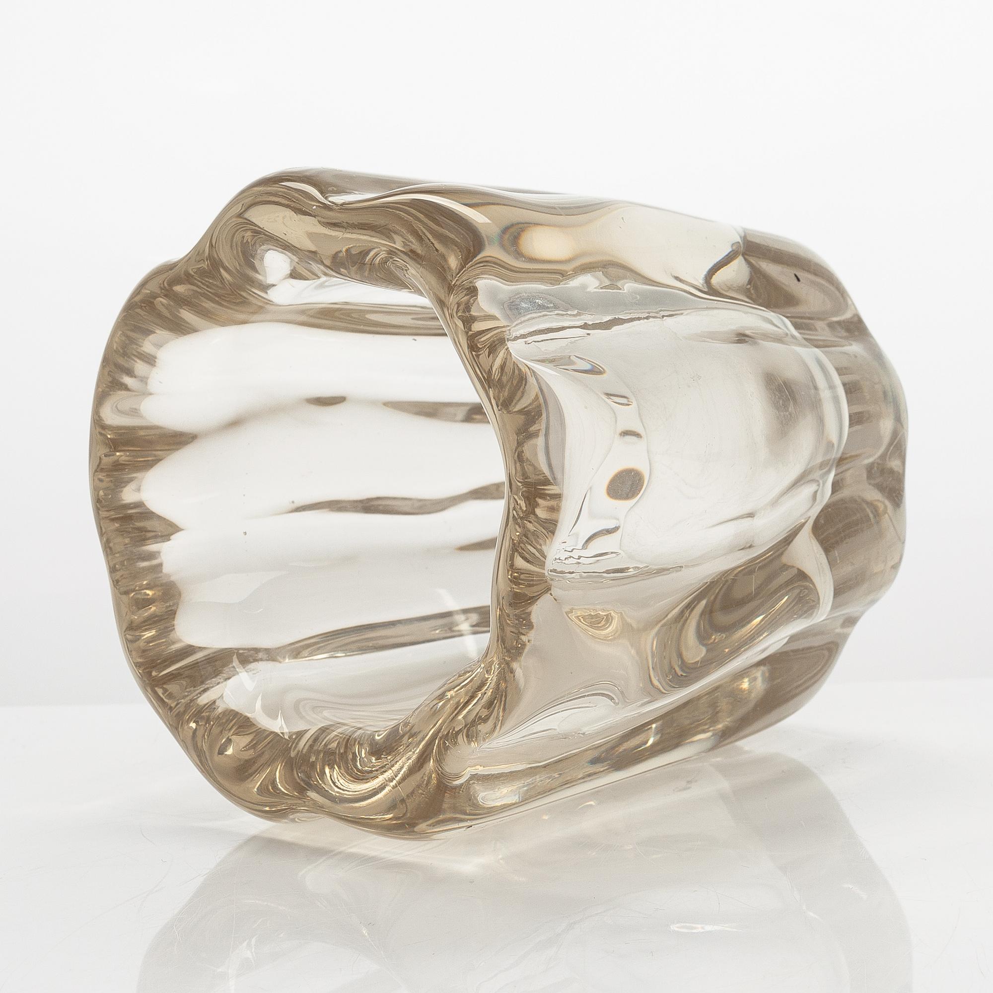 Tapio Wirkkala, a vase glass, 'Kalvolan kanto', signed Tapio Wirkkala - 3241.