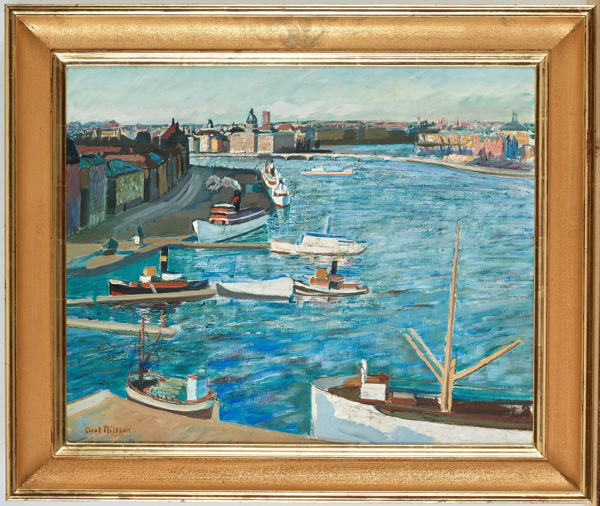 Axel Nilsson, "Utsikt från Stadsgården" (View from Stadsgården, Stockholm).