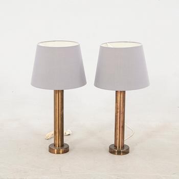 Table lamps, a pair, Kosta Elarmatur, 1970s.