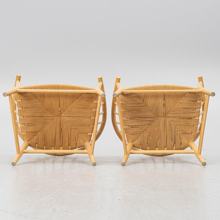 Hans J. Wegner, fåtöljer ett par, PP 112, PP Møbler, Danmark.