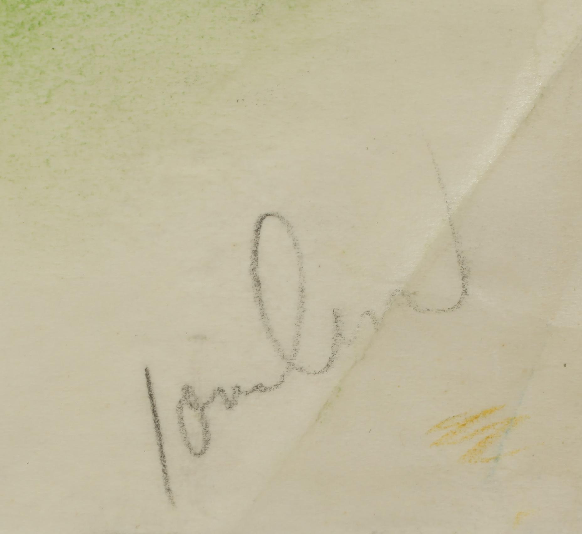 JOHN JON-AND, pastell, signerad.