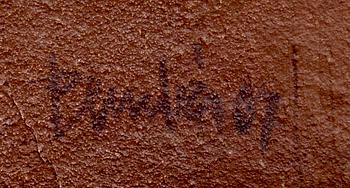 AGUSTÍ PENADÉS, a signed and dated mixed media on canvas.
