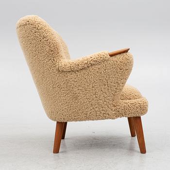 Kurt Olsen lounge chair No 220, Slagelse Møbelvaerk, mid 1900.