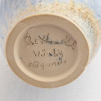Ove Thornblad vase signed Väsby Höganäs stoneware.