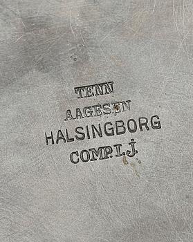 BURK, tenn, art deco, Aagesen Hälsingborg, 1930-tal.