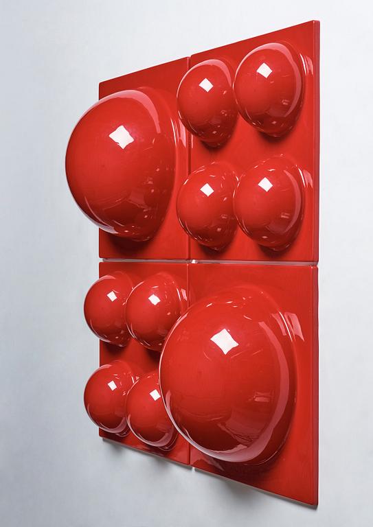 Verner Panton, "Bubble panels" 4 st, Lüber, Schweiz 1970-tal.